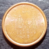 Испания 1 евро цент 2012 год (554), фото №3
