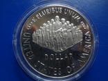1 доллар 1987  США  серебро   (8.2.5)~, фото №4