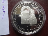 1 доллар 1992  США  серебро   (8.4.1)~, фото №5