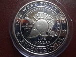 1 доллар 2002  США  серебро   (8.4.2)~, фото №4