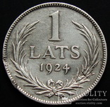Латвия. 1 лат 1924, фото №3