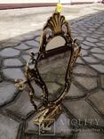 Дамське дзеркало /  Дамское будуарное зеркало. Бронза., фото №3