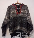 Скандинавский свитер. Норвежский шерстяной мужской свитер, фото №2