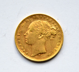 Sovereign gold, 1875M, фото №2