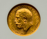 Sovereign gold, 1913, HA капсулa, фото №2