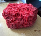 Натуральный красный коралл  (Tubipora musica) 192 гр, фото №4