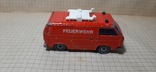 Машинка пожарная.  VW Transporter. Feuerwehr. 1331 Siku .made in W.-Germany, фото №3