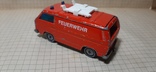 Машинка пожарная.  VW Transporter. Feuerwehr. 1331 Siku .made in W.-Germany, фото №8