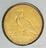 2,5 Доллара США 1914года (Р) редкие, фото №3