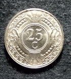 25 центов 2014 Нидерландские Антилы, фото №2