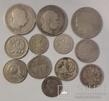 Монеты мира из серебра 12 шт, фото №3