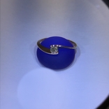 Кольцо с овальным бриллиантом 0,17ct, фото №3