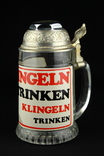 Коллекционная пивная кружка с вело звонком "Звони и пей!" Германия. (0491), фото №3