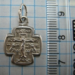 Серебряный Кулон Подвеска Крест Крестик Распятие 925 проба Серебро 384, фото №4