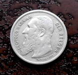 2 франка Бельгия 1904 состояние aUNC серебро, фото №4