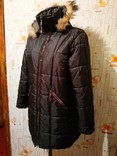 Куртка утепленная. Пальто легкое стеганное Италия р-р прибл. 40-42, фото №3
