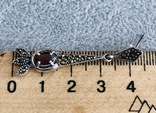 Серьги с гранатами (серебро 925 пр, вес 5,8 гр), фото №5