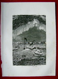Гравюра.Дом Ганзы на льду и северное сияние.Кон. 19 века., фото №2