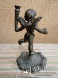 Статуэтка бронзовая ангел с факелом, фото №4