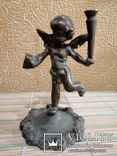 Статуэтка бронзовая ангел с факелом, фото №7