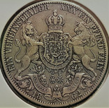 Ганновер 1 талер 1862 год серебро, тираж 133 000, фото №2