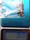Серебряные контакты, не магнит 34,5.гр. магнит 3,5 гр., фото №4