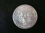 Один доллар США 2002 год, серебро., фото №3