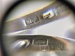 Набор кольцо перстень размер 17 серьги серебро СССР 875 проба 4,33 грамма, фото №8