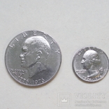 Юбилейные монеты 2 шт. “200 летие независимости Америки.”, фото №3