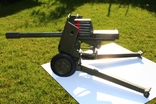 Пушка большая стреляющая игрушка военная-модель, военная  техника, СССР, фото №2