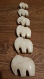 Мраморные слоники ссср 6 шт, фото №5