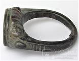 Кольцо перстень старинный козацкий бронза размер 21,5 25,97 гр., фото №4