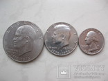 Три юбилейные монеты США, фото №2