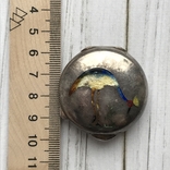 Серебряная шкатулка-таблетница с цветными эмалями,31,27 грамм, фото №3