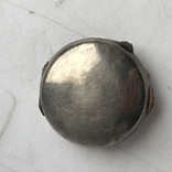 Серебряная шкатулка-таблетница с цветными эмалями,31,27 грамм, фото №4