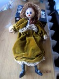 Винтажна восковая кукла ручной раскраски, фото №2