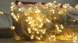 Гирлянда тепло белый цвет , 300 ЛЕД лампочек , 25 м. , белый кабель ., фото №6