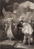 Старинная гравюра. Шекспир. "Генрих IV, часть 2". 1803 год. (42 на 32 см.). Оригинал., фото №2