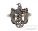III REICH перстень печатка кольцо Вермахт Wermacht, серебро., фото №4