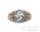 III REICH партийное NSDAP кольцо печатка серебро., фото №4