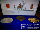 Полный Комплект монет (Золото+Бронза+Серебро) 1996 + сертификаты Венгрия, фото №5