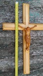 Крест настенный из дерева "Распятие*, фото №6