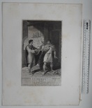 Старинная гравюра. Шекспир. "Цимбелин", акт II. 1803 год. (42 на 32 см.). Оригинал., фото №6