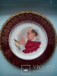  Коллекционная тарелка блюдо Папа Римский Англия, фото №2