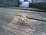 Винтажное золотое кольцо с бриллиантом., фото №4