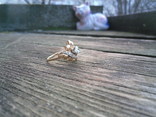 Винтажное золотое кольцо с бриллиантом., фото №5