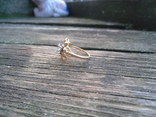 Винтажное золотое кольцо с бриллиантом., фото №8