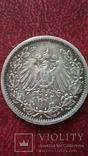 1/2 марки 1917 года. Германия. Серебро., фото №4