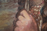 Картина Девушка с цветком Шаркевич 1989 акварель, фото №9