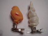 Елочные игрушки "Цыпленок" и " Зайчик", фото №2